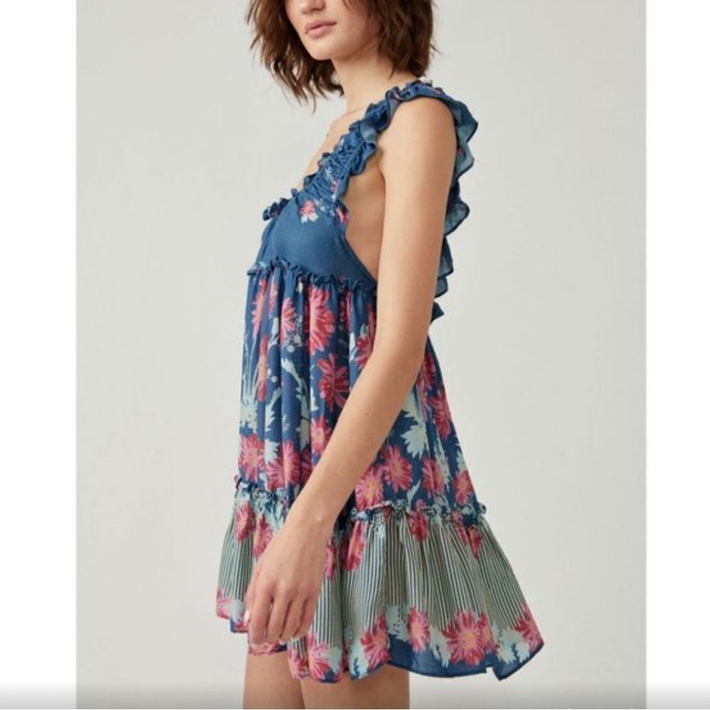 FREE PEOPLE Bali Wild Daisy Slip / Stellar Combo - Picture 4 of 7
